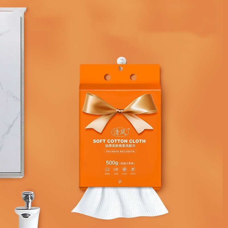 Face Cloth Disposable Hanging Cotton Pads Paper